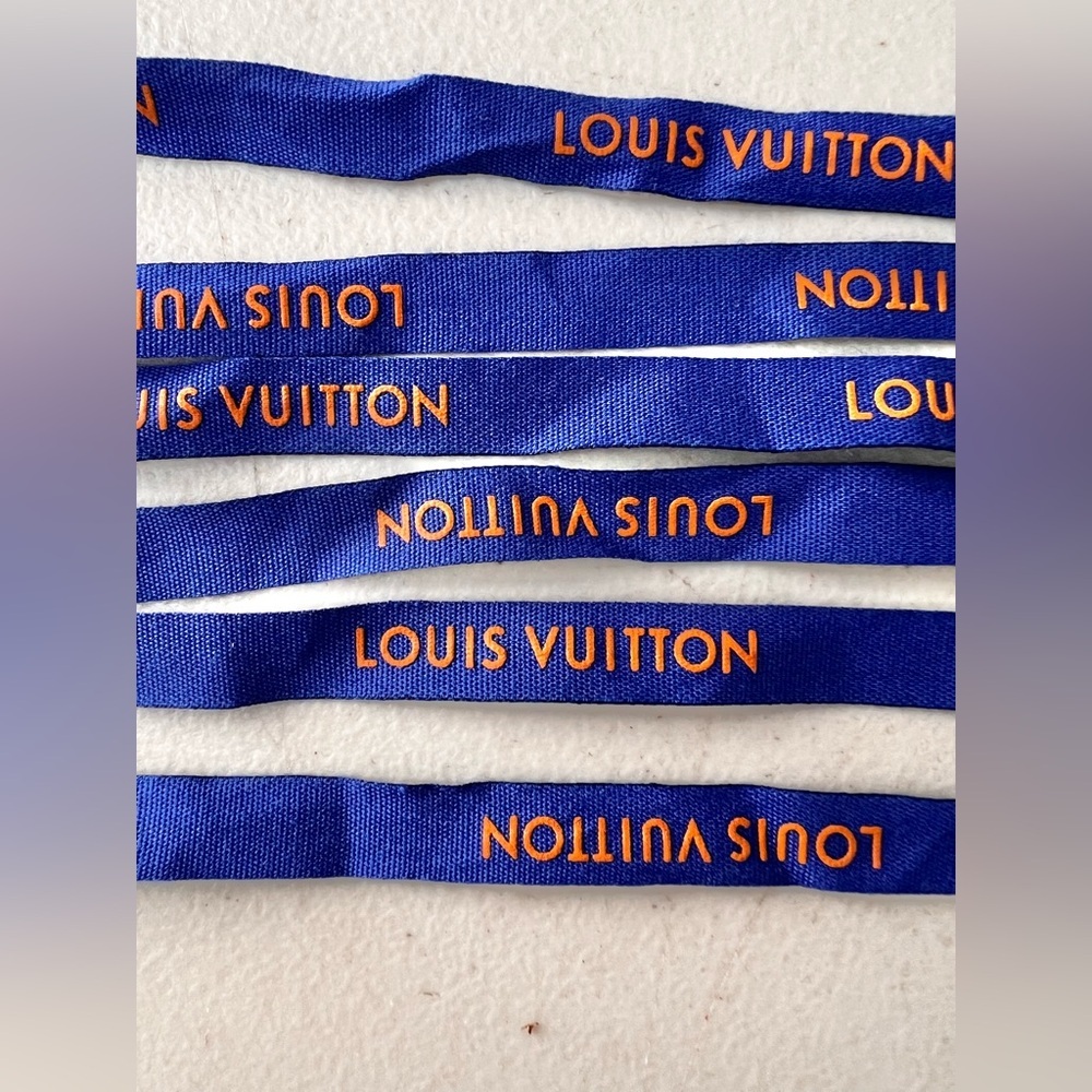 Authentic Louis Vuitton Ribbon Blue 94” Long - Picture 2 of 2